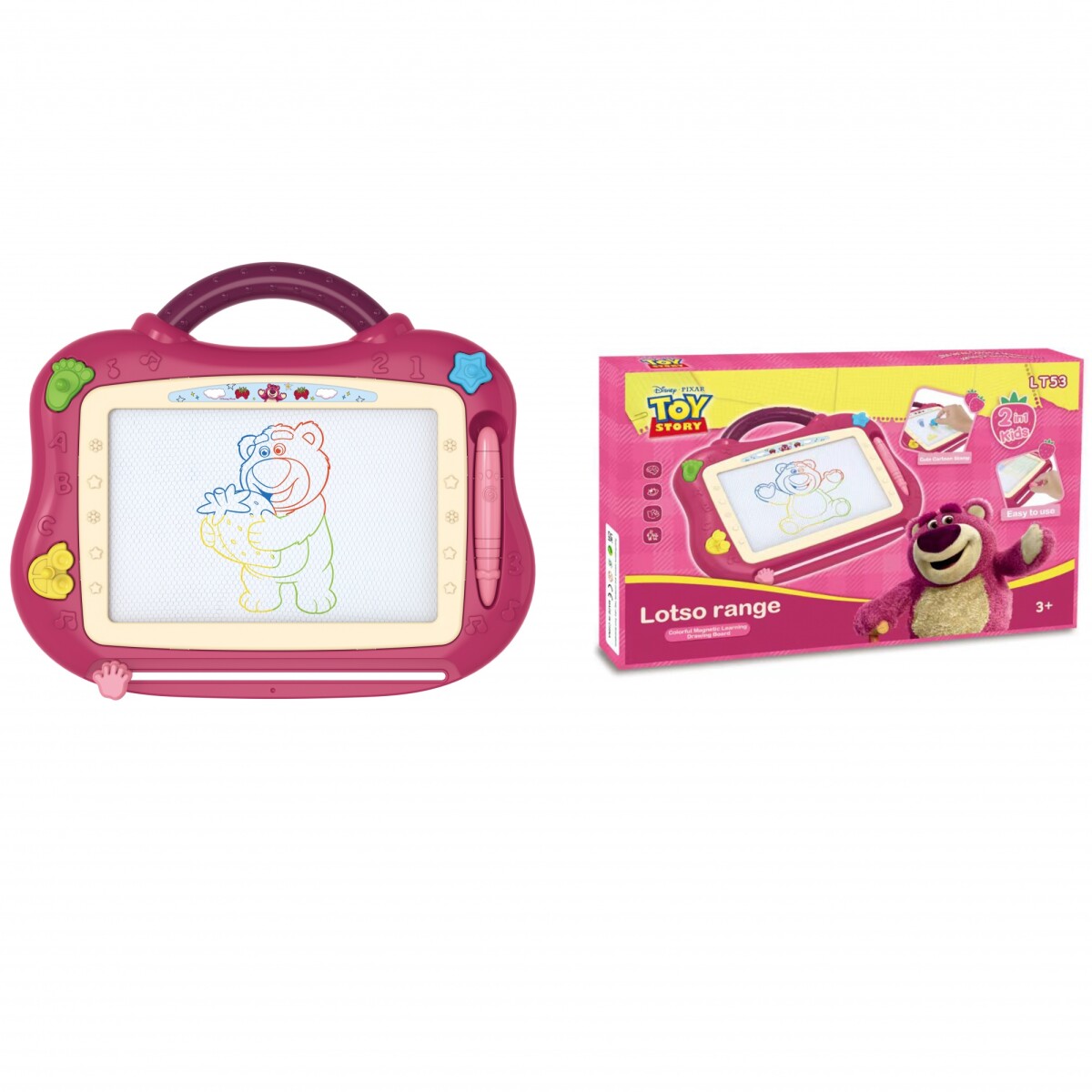 Pizarra Mágica Disney Lotso 2 en 1 - ROSA 