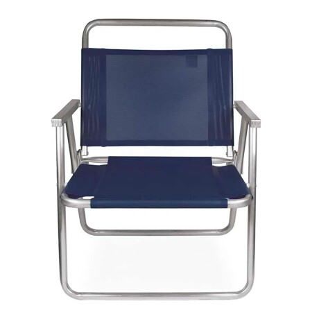 Reposera Silla Alta Plegable en Aluminio Mor Oversize Azul Marino
