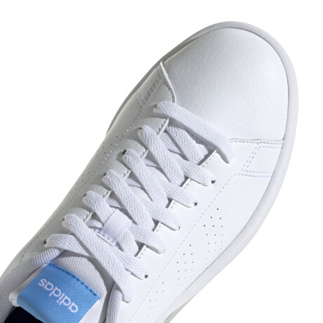 Championes de Mujer Adidas Advantage Blanco - Celeste
