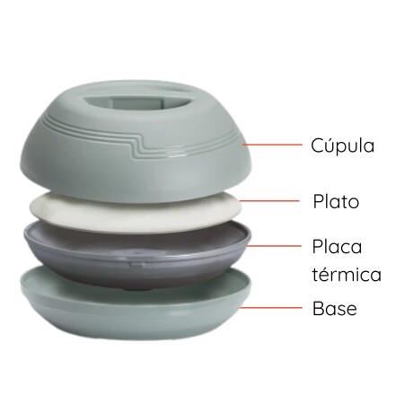 Sopera Isotermica Gris Claro 13 cm - 500 ml Sopera Isotermica Gris Claro 13 cm - 500 ml