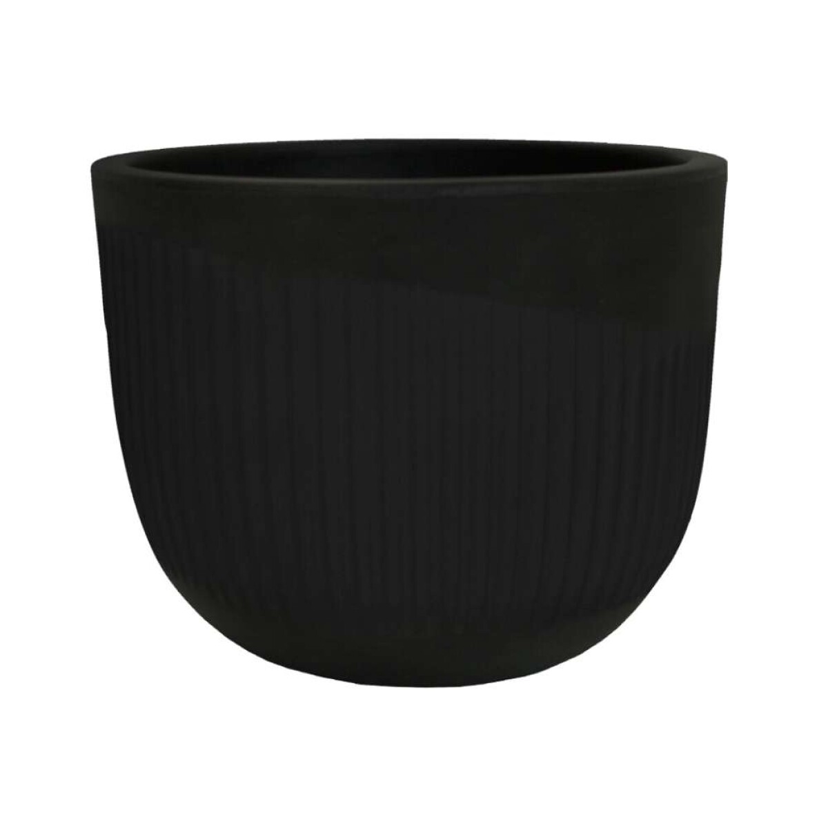 MACETA SPELLO RISCHIO 15X15CM - NEGRA 