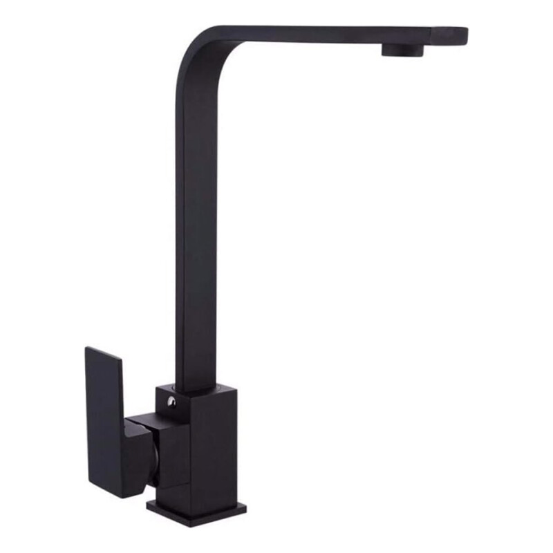 Monocomando 34cm Lavatorio Griferia Bacha Color Negro Negro