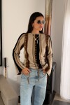 Golden Bridge Sweater Beige / Negro