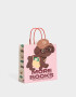 Accesorios Regalos Estampados Bolsa De Regalo Mediana Con Borde Troquelado - Combinacion Multicolor