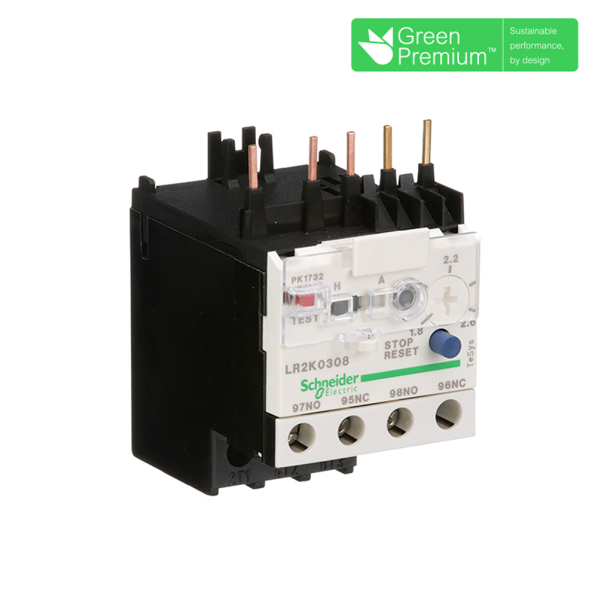 Minirelé térmico p/contactor LC1K 1,8-2,6A - TL0762 