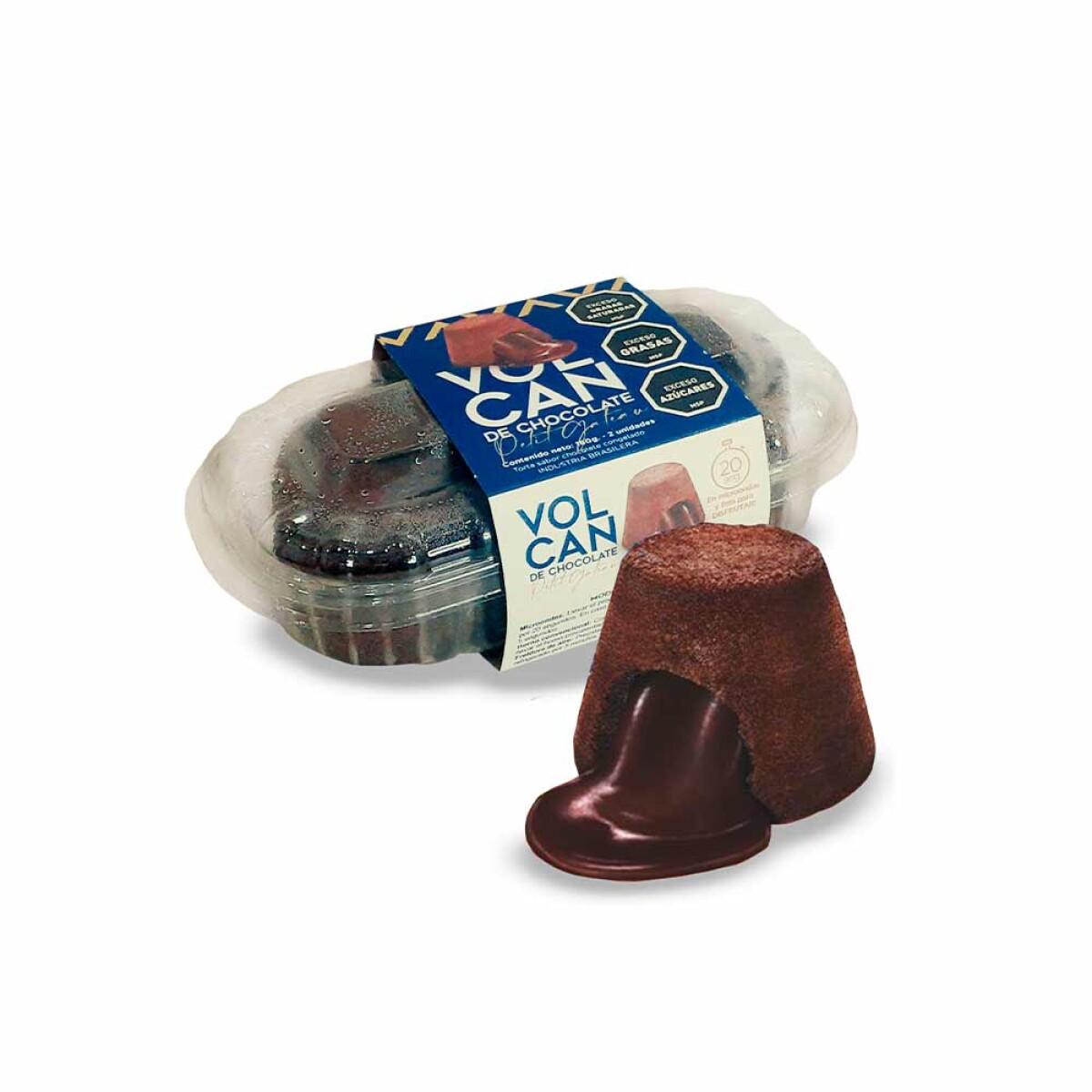 Volcan De Chocolate Petit Gateau 2 Unid. 160 Grs 