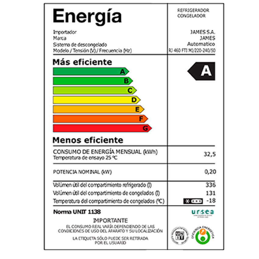 Heladera James RJ-460 inox. french door Heladera James RJ-460 inox. french door
