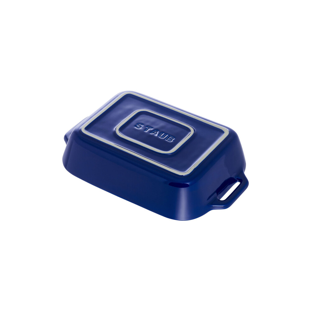 STAUB FUENTE HORNO MED 20 X 16 CM RECT AZUL CERAM STAUB FUENTE HORNO MED 20 X 16 CM RECT AZUL CERAM