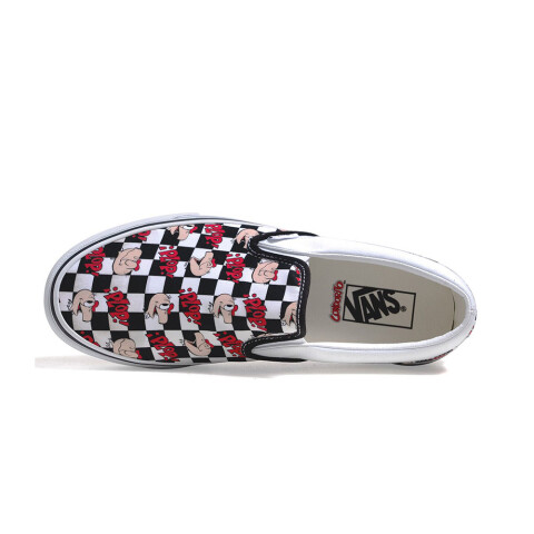 Championes Vans Slip-On Checkerboard x Condorito White