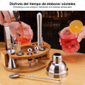 Kit de Coctelería Para Barman Coctelera de 500ml con 12 Piezas de Acero Inoxidable Más Base Kit de Coctelería Para Barman Coctelera de 500ml con 12 Piezas de Acero Inoxidable Más Base