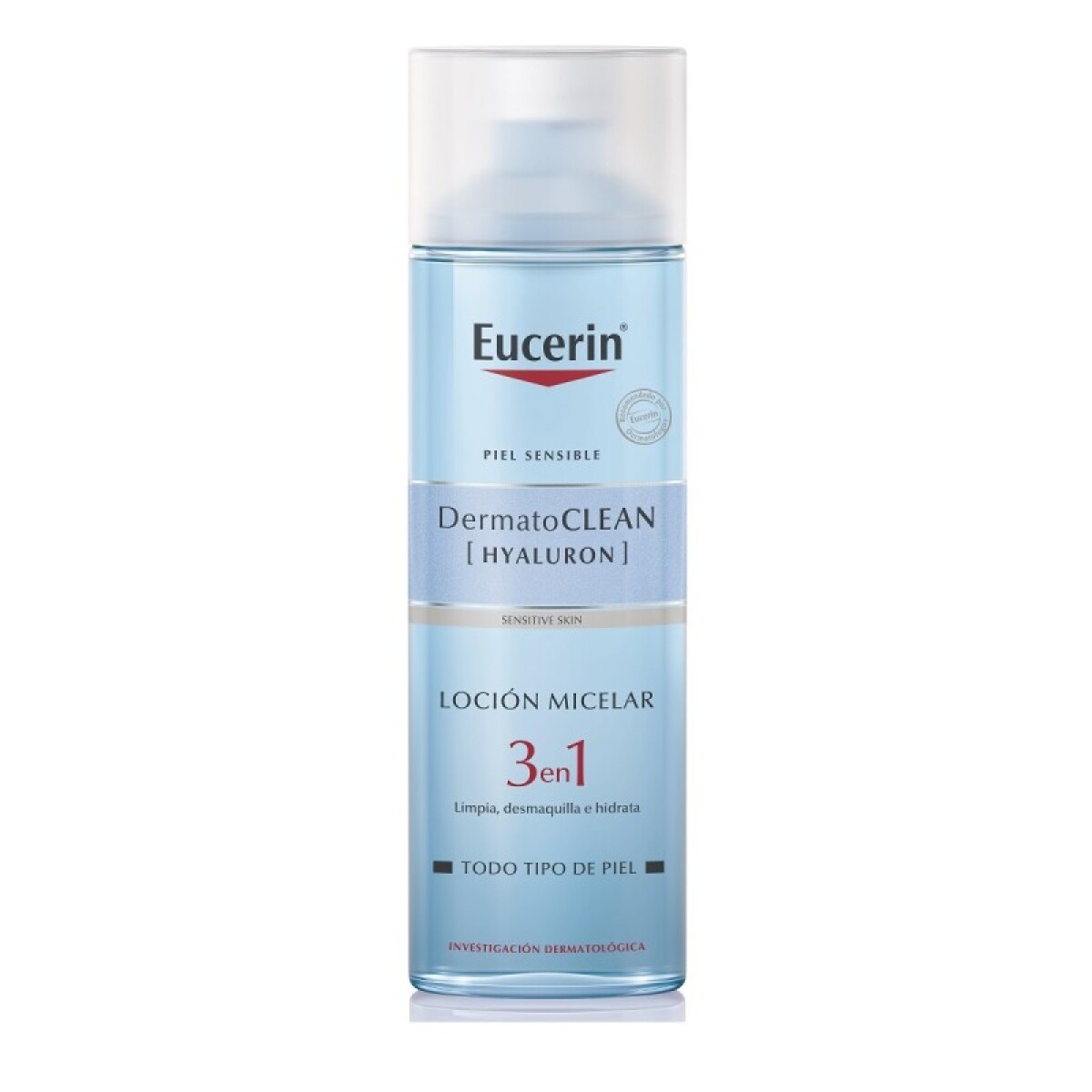 Eucerin piel sensible DermatoClean Hyaluron micelar 3 en 1 