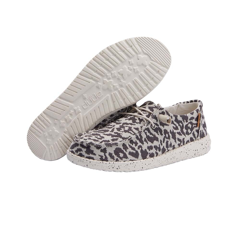 Wendy - Mujer Woven Cheetah Grey