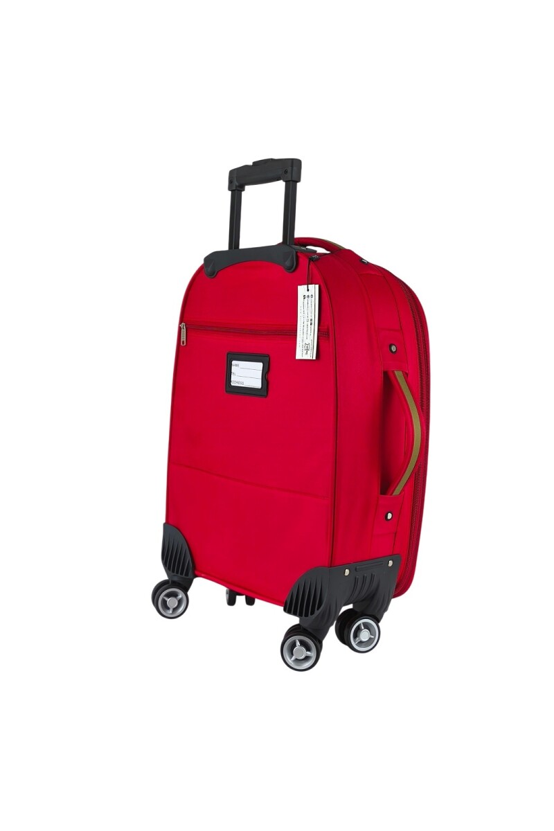 Valija 360 de tela Rojo