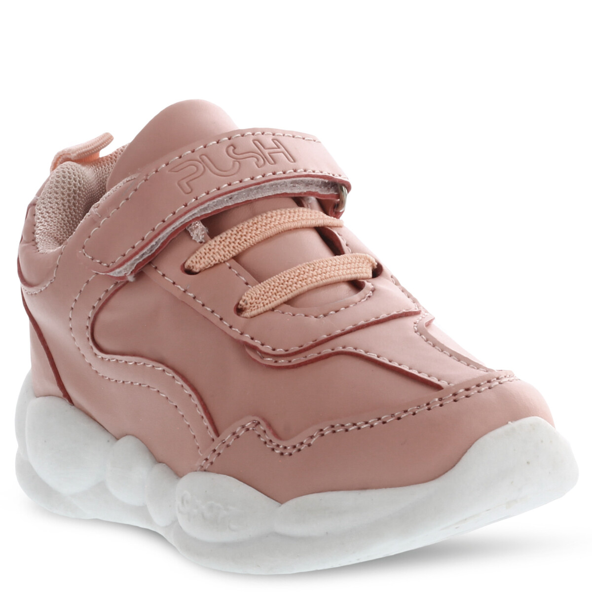 Championes de Niños Push SALVA acordonado con velcro - Rosado 