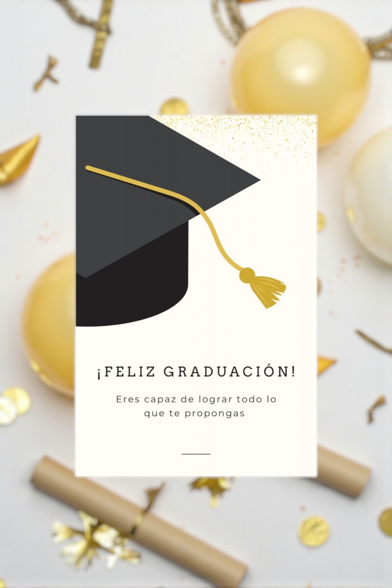 Tarjeta felicidades 10x15 - DISEÑO 4 