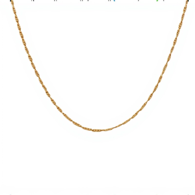 Cadena oro Singapur - Oro bajo - Sin Piedra - CD8081 sinpiedra