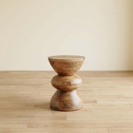 MESA LATERAL MADERA-DE-MANGO NATURAL-BEIGE IBIZA NATURAL