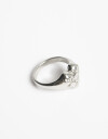 Anillos Medianos y Grandes Strass Anillo Corazón Strass - Plateado Rodio