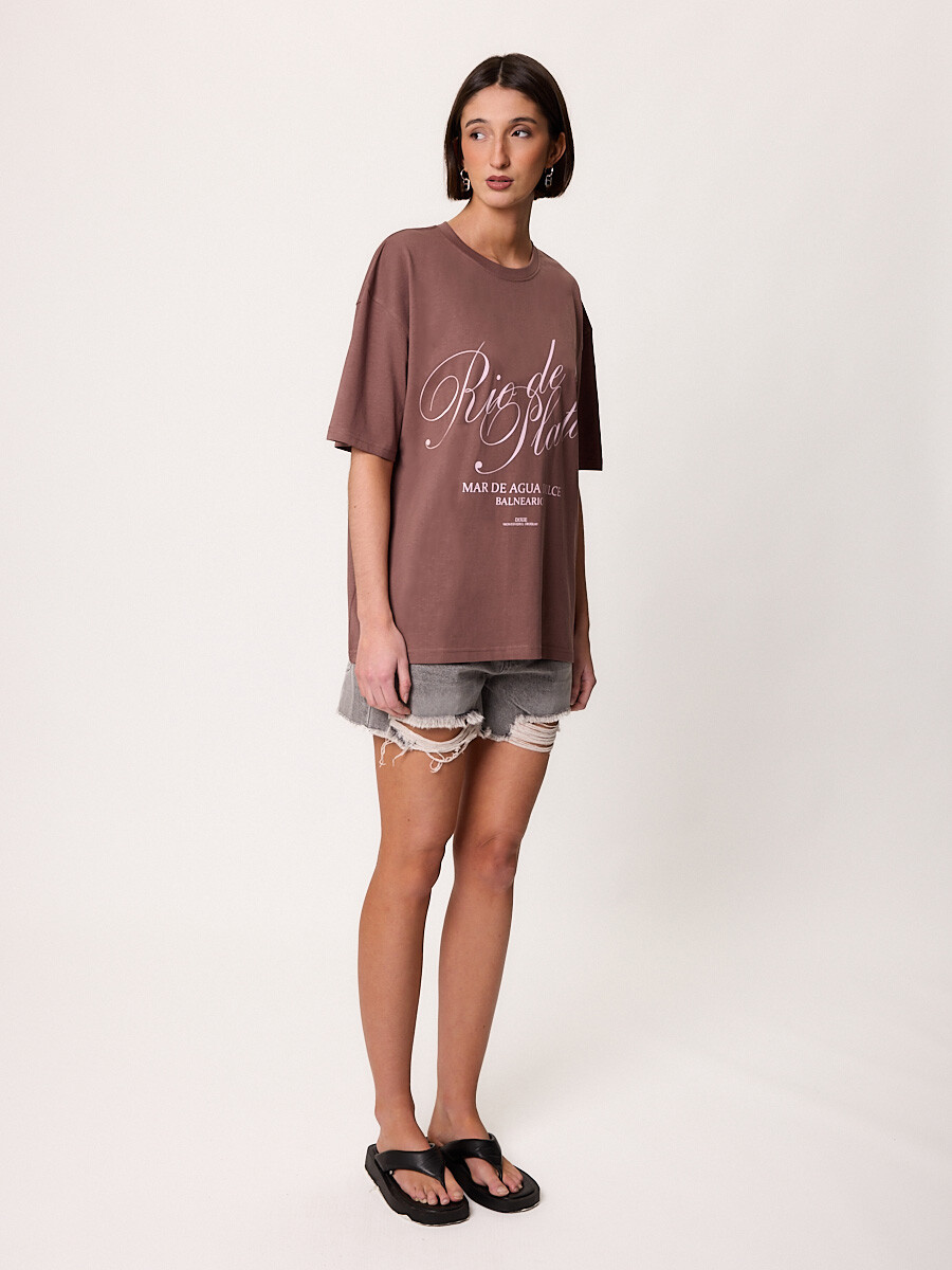 T-SHIRT M/C RIOPLATA DIXIE Tabaco