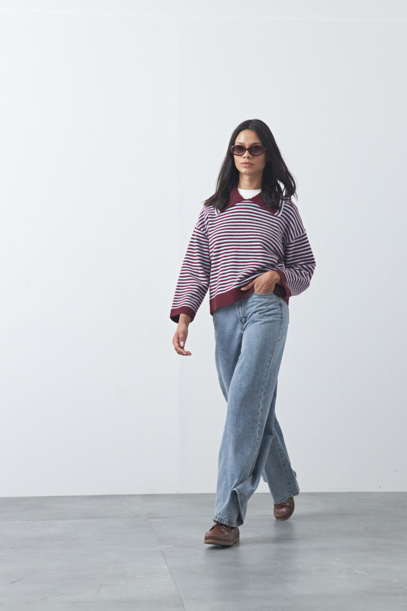 SWEATER <br /> TUMBES Bordó
