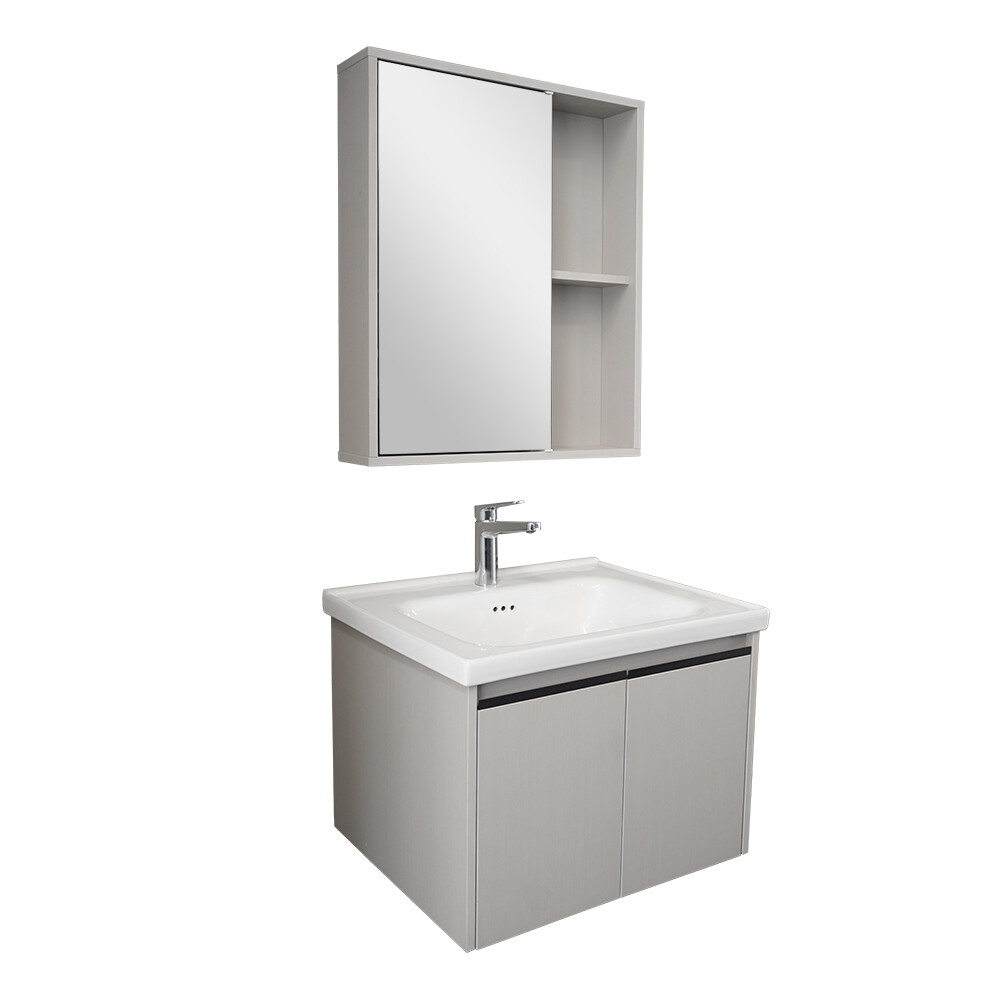 CONJUNTO DE BAÑO HABITARE MODELO 308-60 / MUEBLE+ BACHA + ESPEJO Conjunto De Baño Habitare Modelo 308-60 / Mueble+ Bacha + Espejo