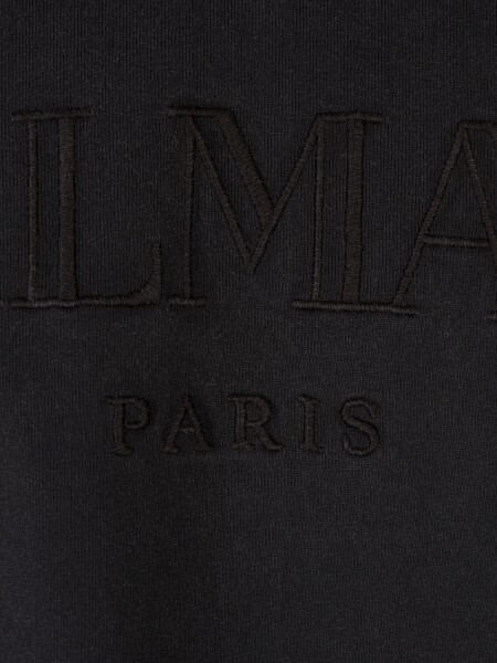 BALMAIN - Camiseta holgada con bordado vintage de Balmain Gris