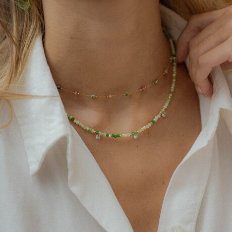 Collar ORIANA en acero y piedras naturales Collar ORIANA en acero y piedras naturales