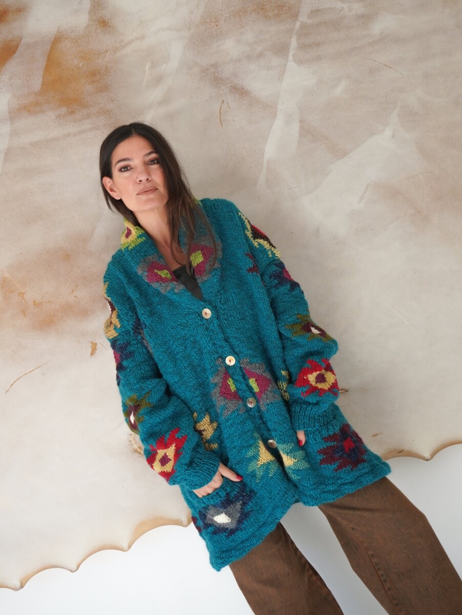 Saco Sony Lana - Turquesa 