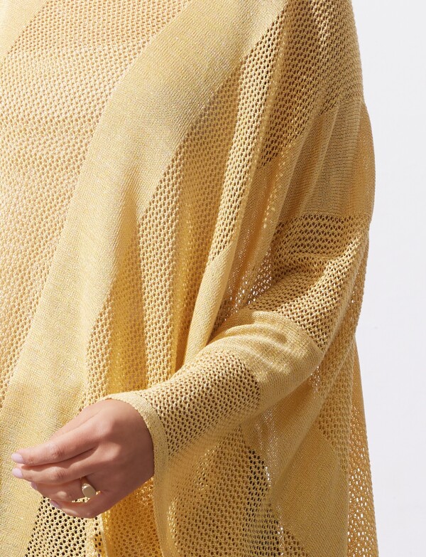 Poncho Lurex AMARILLO