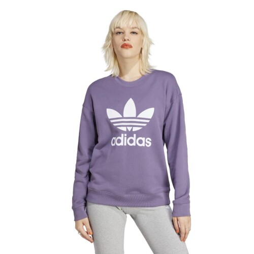 Buzo Adidas Trefoil Crew Violeta