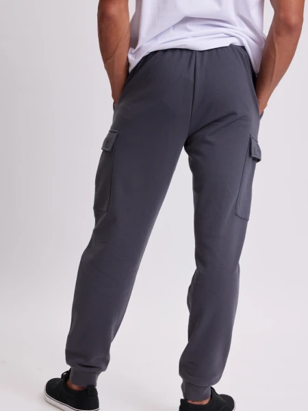 Pantalón deportivo jogger básico Gris Oscuro
