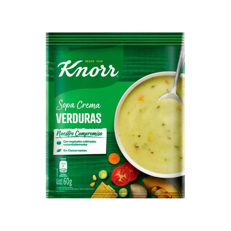 SOPA KNORR CR. VEGETALES 60G Sopa Knorr Cr. Vegetales 60g