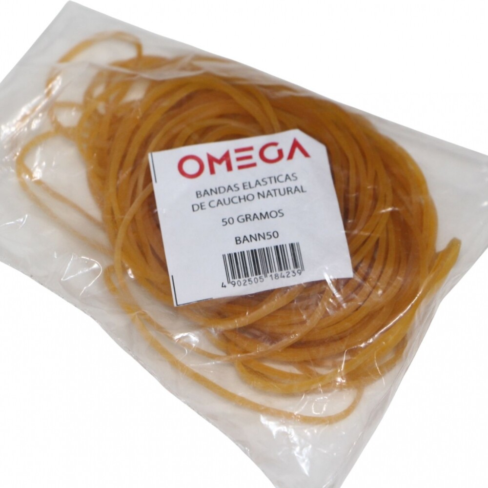 BANDA ELASTICA DE CAUCHO NATURAL OMEGA 50 GRAMOS BANDA ELASTICA DE CAUCHO NATURAL OMEGA 50 GRAMOS