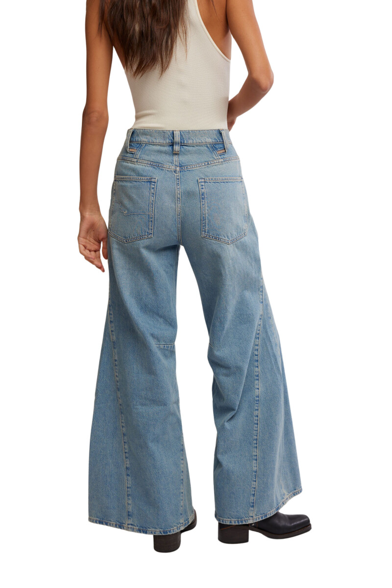 EDEN HIGH SLOUCHY JEAN Azul