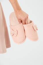 Pantufla bow Rosado