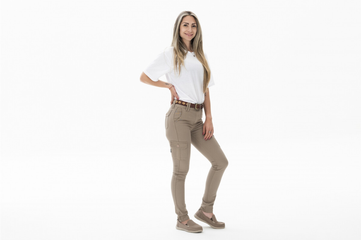 PANTALON URBANO MUJER FLEX Beige