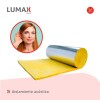 Lana de vidrio aluminio 2 cm espesor 1.2m ancho aislante termo-acústico Lana de vidrio aluminio 2 cm espesor 1.2m ancho aislante termo-acústico