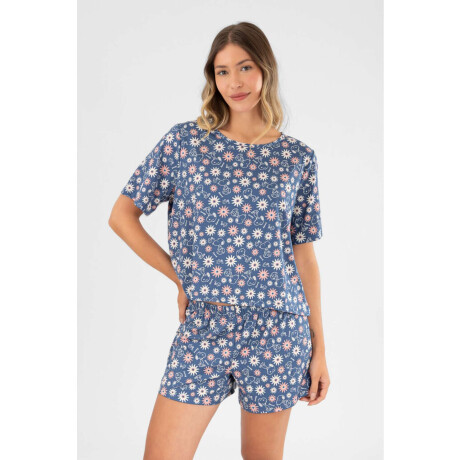 Snoopy peach pj Azul