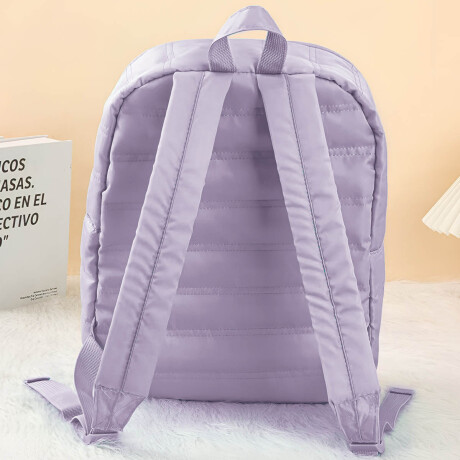Mochila Urbana Expert + Cartuchera Set Puffer Violeta