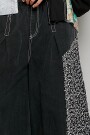 PANTALON FLORAL Negro