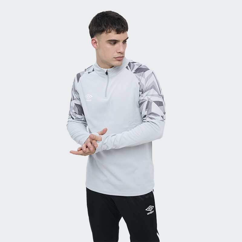 Buzo Umbro Medio Cierre Kick Off Gris