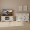 Promo Rack de Tv + Aparador Linea Naturale Blanco/Roble