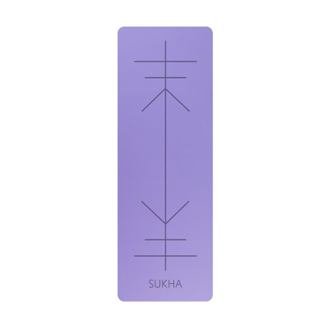 Yoga Mat Sukha Aprendiz Con Alineación 6mm Violeta