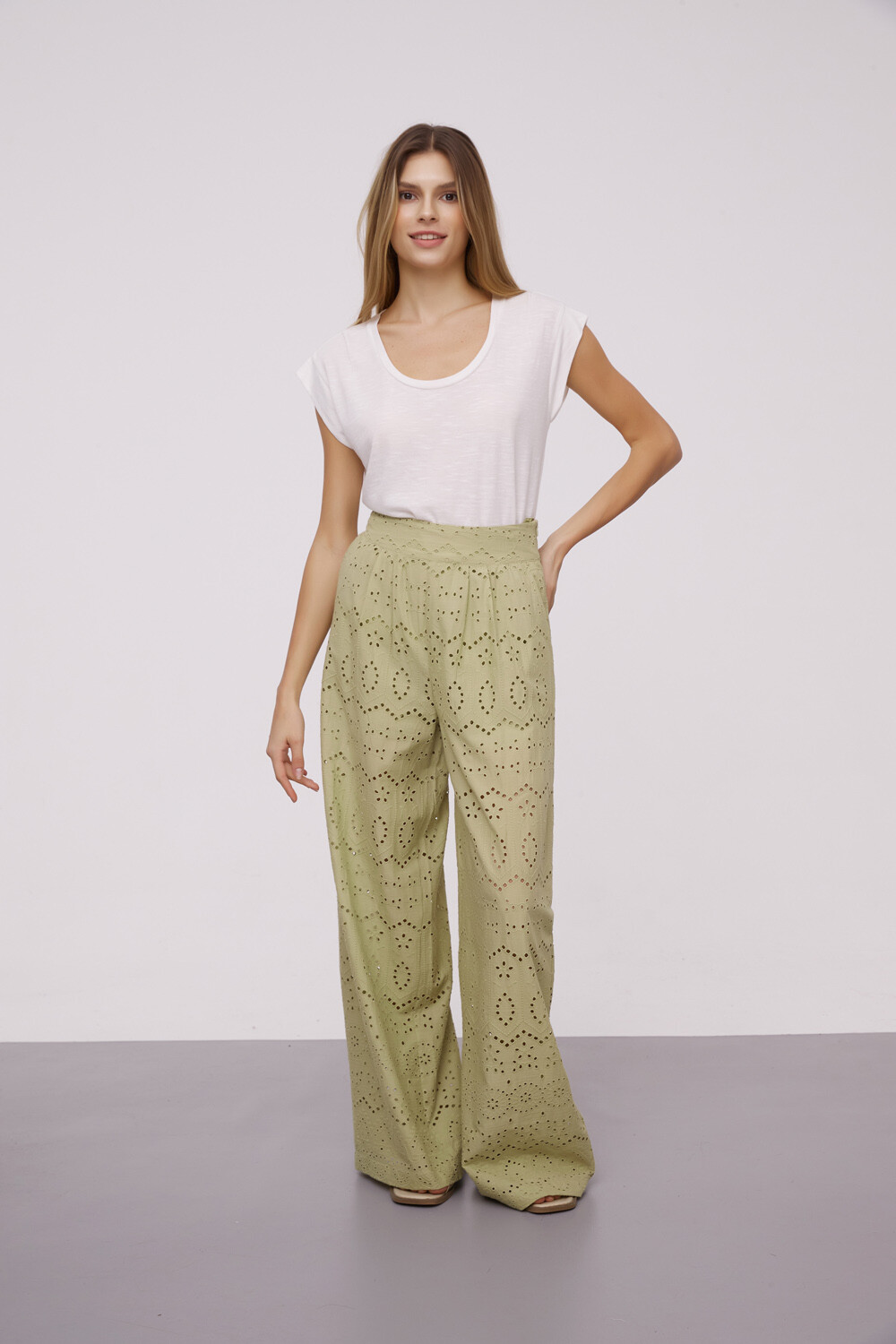 Pantalon Uxie Verde Oliva Claro