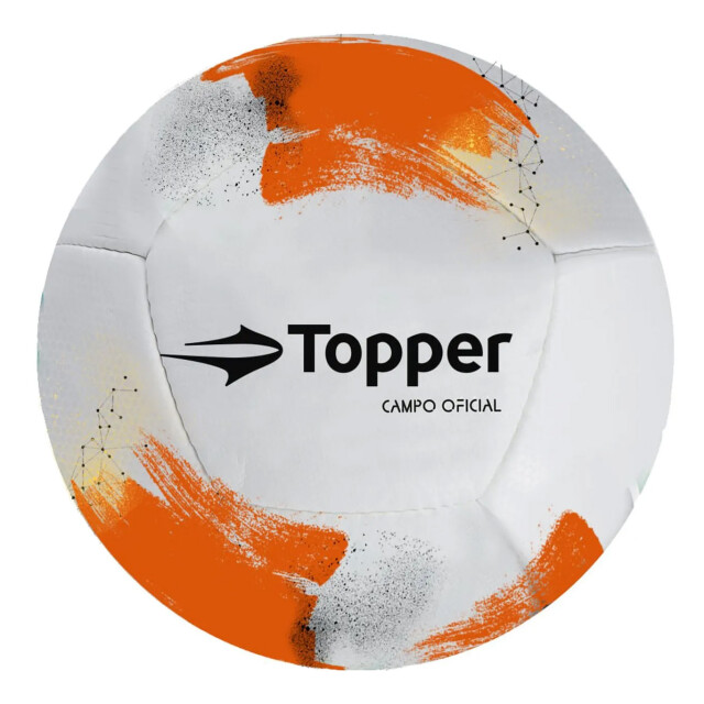 Pelota Topper Campo Blanco - Anaranjado