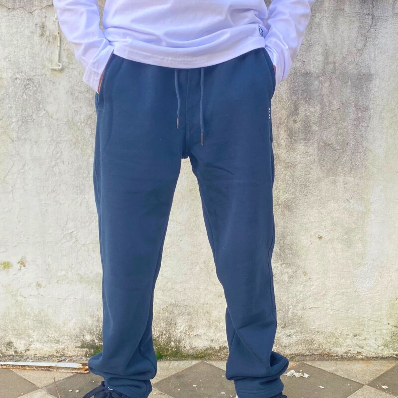 Pantalon con felpa N+ Azul