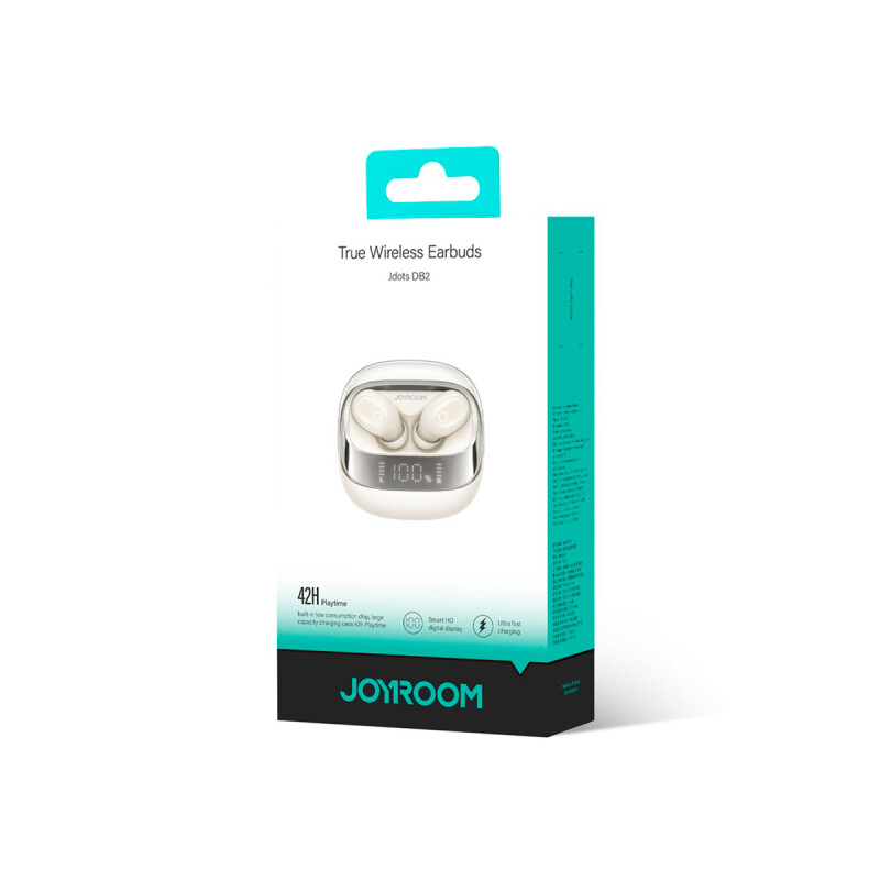 Auriculares inalámbricos Joyroom Jdots Series color blanco Auriculares Inalámbricos Joyroom Jdots Series Color Blanco