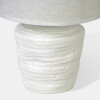 LAMPARA BLANCA C/BASE CERAMICA BLANCO 31.5X20CM Unica