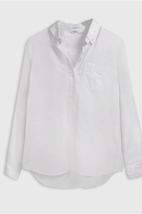 Camisa Oxford Mujer Optic White