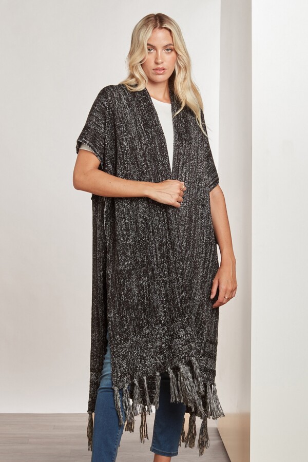 Kimono Tejido NEGRO